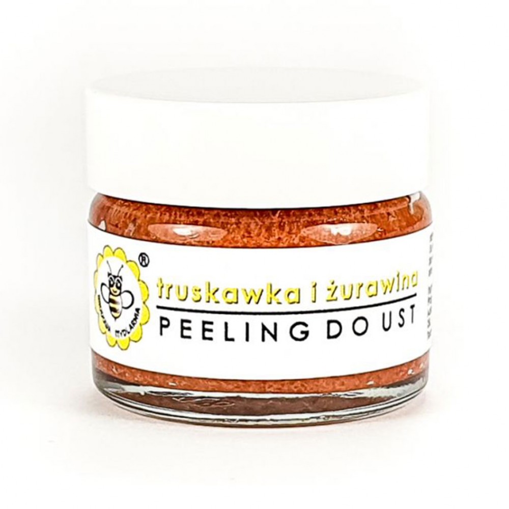 Peeling do ust Truskawka i Żurawina | Miodowa Mydlarnia