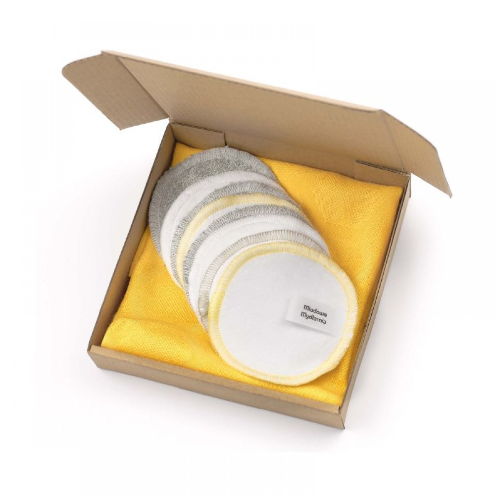 Płatki kosmetyczne wielorazowe MIX | Miodowa Mydlarnia