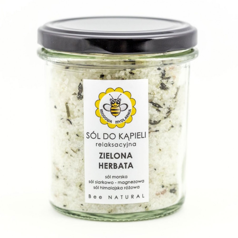 Sól do kąpieli Zielona Herbata | Miodowa Mydlarnia