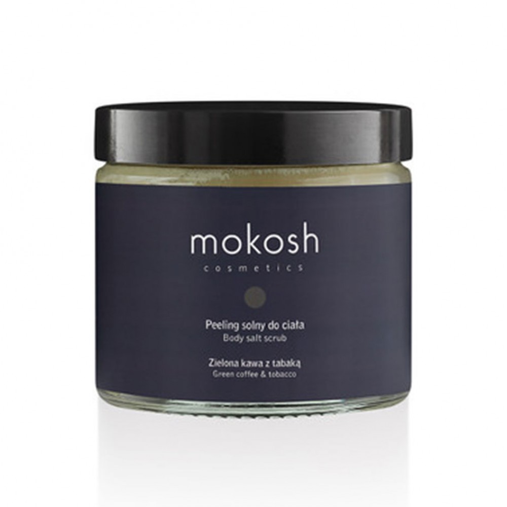 Peeling solny do ciała Zielona kawa z tabaką | Mokosh
