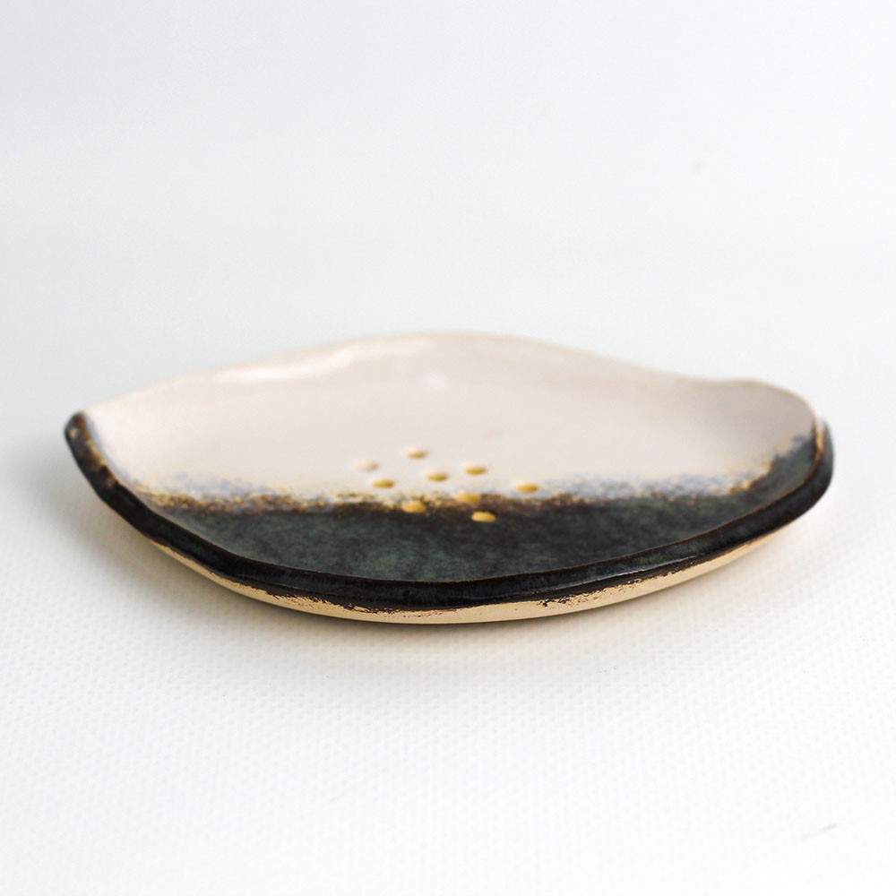 Mydelniczka Ceramiczna - granat i beż | Senua