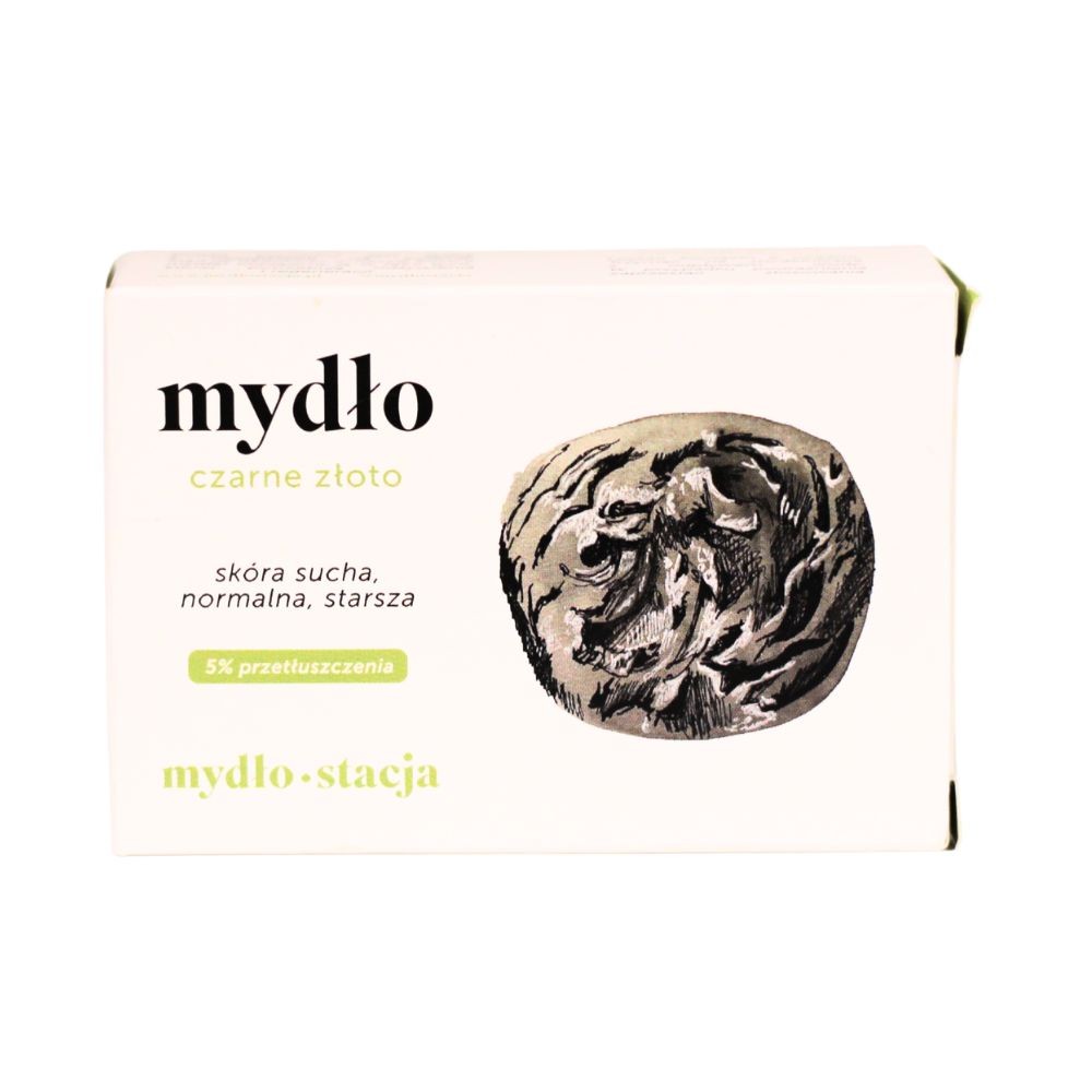 Mydło Czarne złoto z borowiną | Mydło Stacja