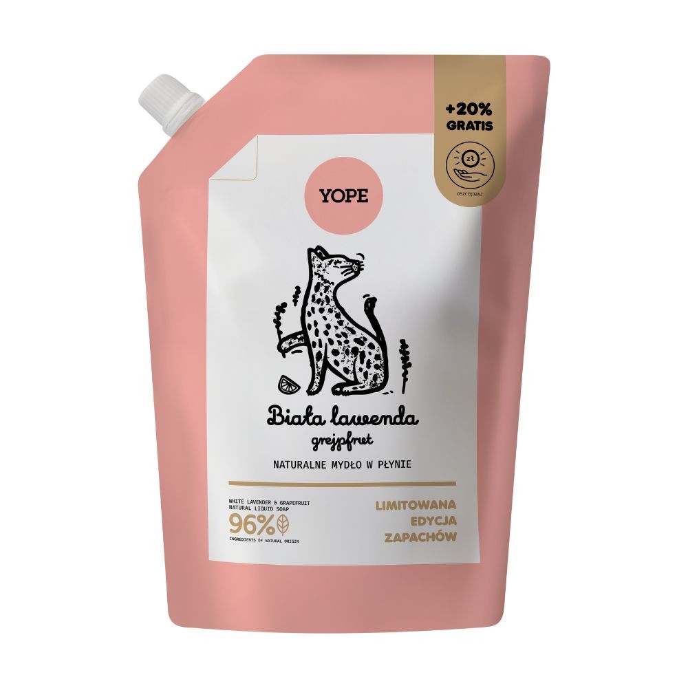 Mydło w płynie Biała lawenda i Grejpfrut | Yope