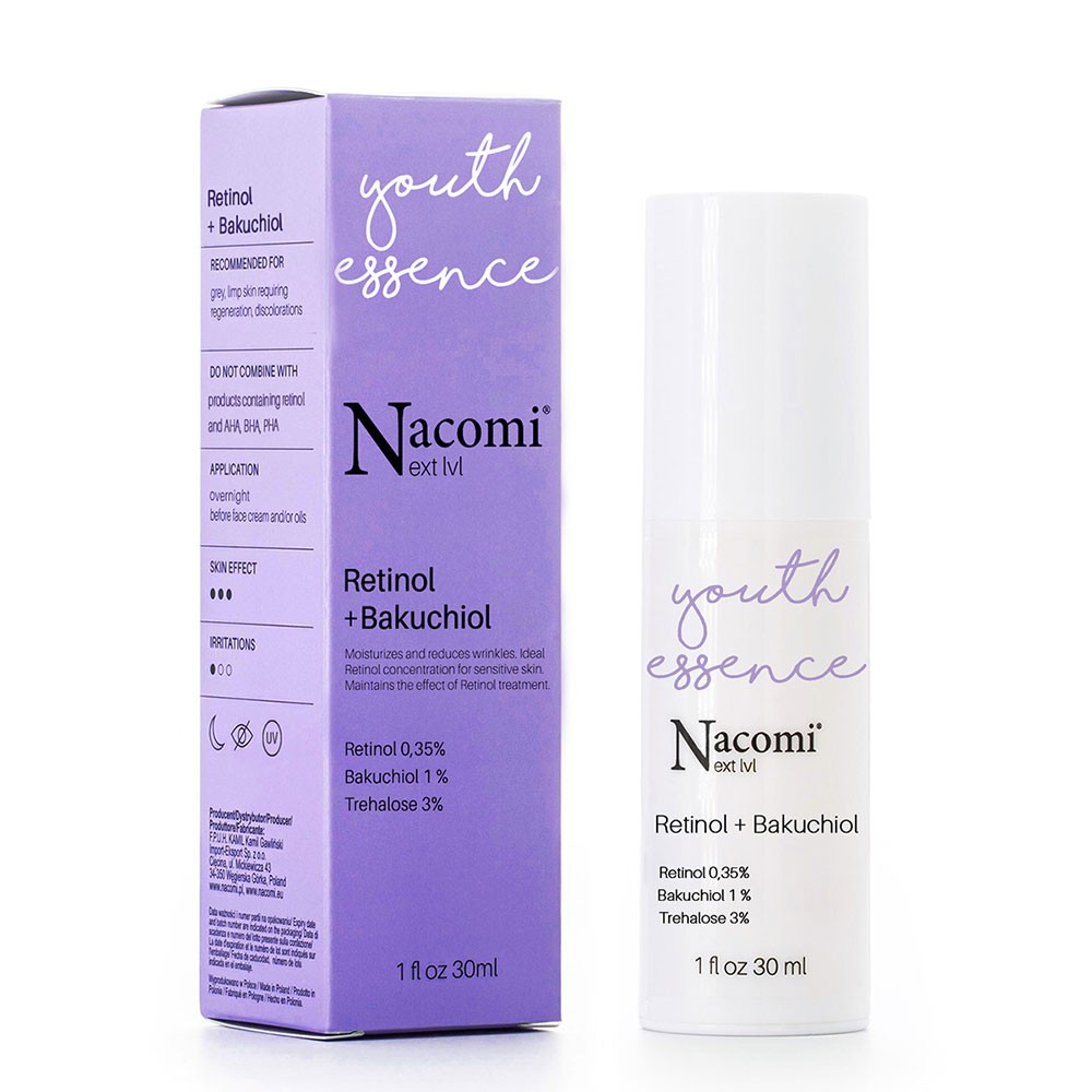 Serum z retinolem 0,35% + bakuchiolem 1% NEXT LEVEL | Nacomi