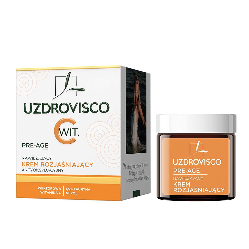 Nawilżający krem rozjaśniający antyoksydacyjny | Uzdrovisco