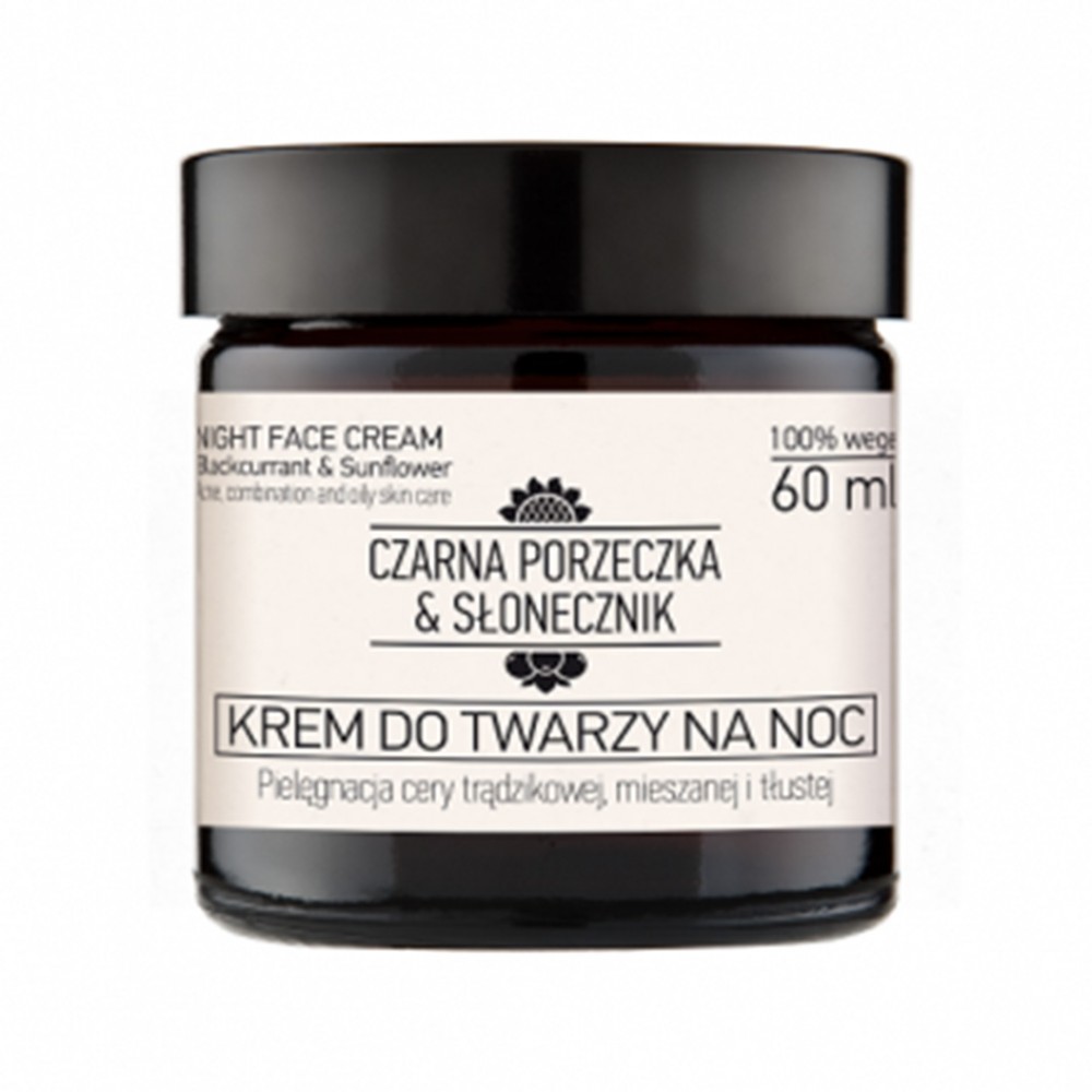 Krem do twarzy na noc Czarna Porzeczka & Słonecznik | Czarna Porzeczka & Słonecznik