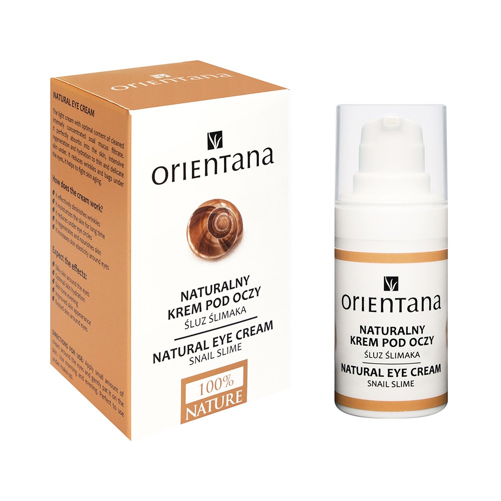 Naturalny krem pod oczy ze śluzem ślimaka | Orientana