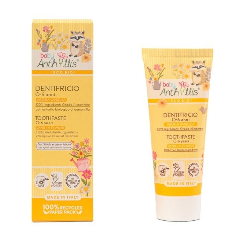 Pasta do zębów dla dzieci waniliowa - bez fluoru | Anthyllis