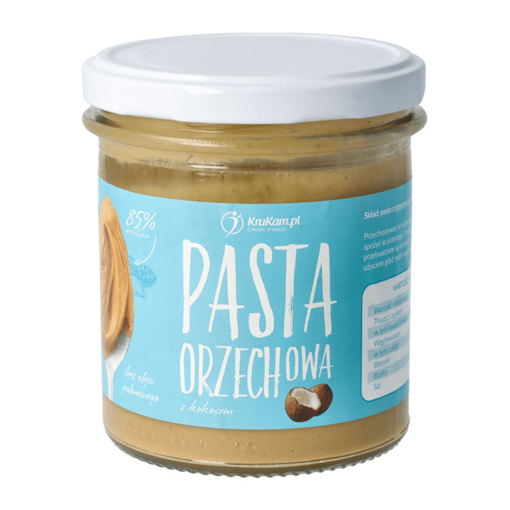 Pasta orzechowa z kokosem | KruKam