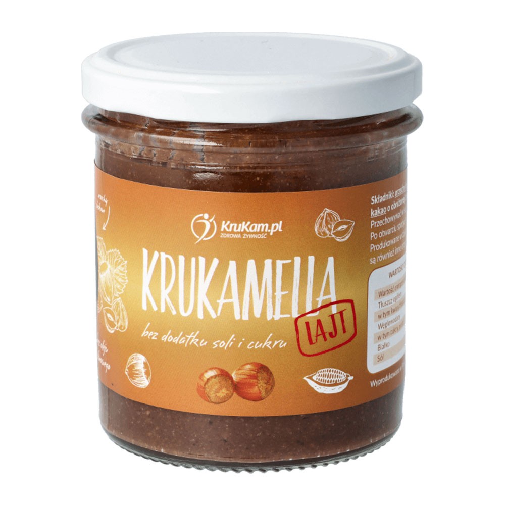 Pasta z orzechów laskowych Krukamella Lajt | KruKam
