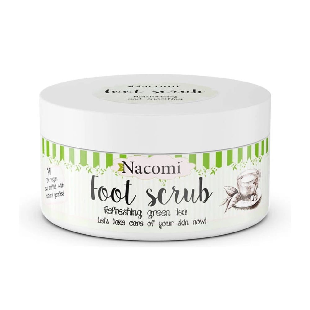Peeling  cukrowy do stóp o zapachu zielonej herbaty | Nacomi