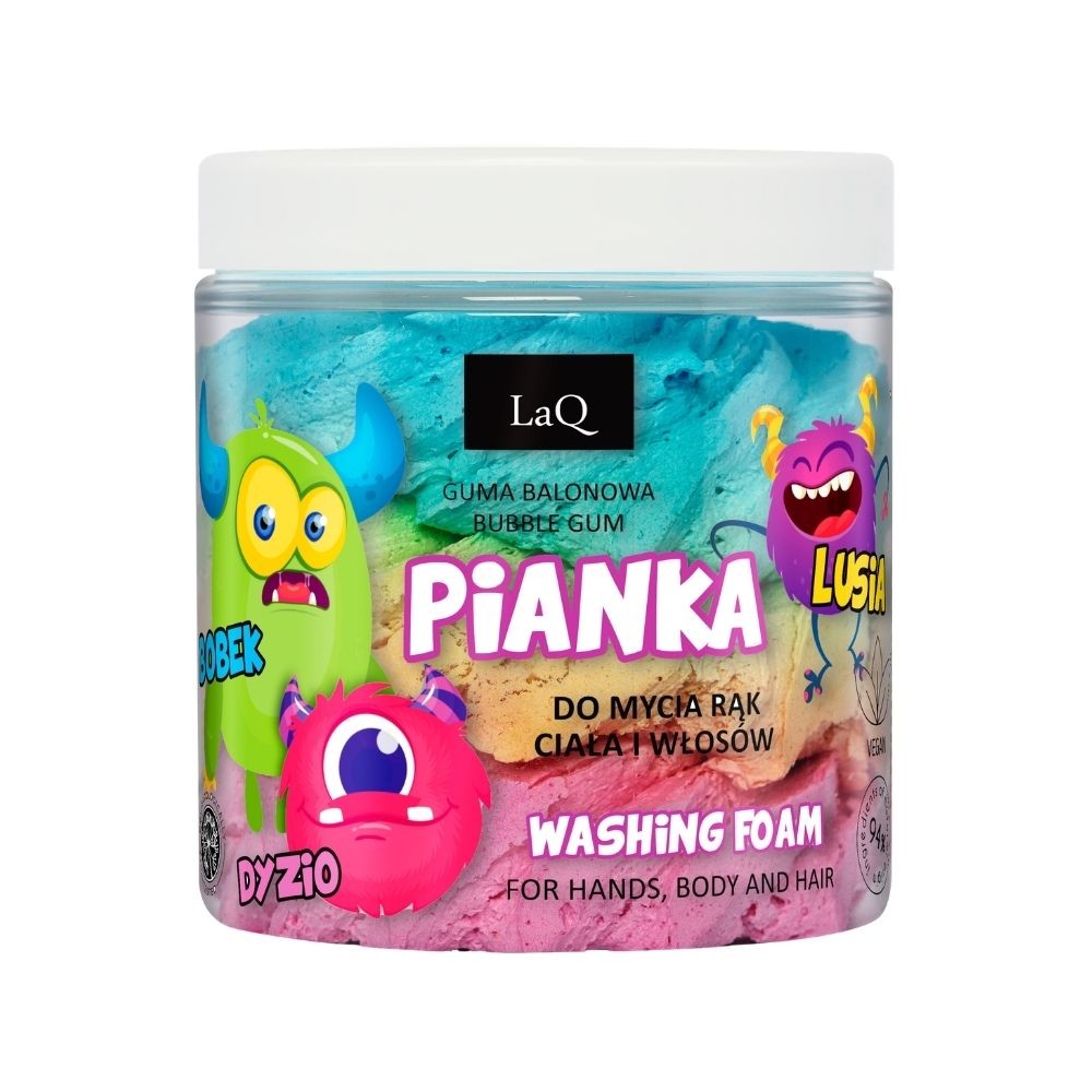 Pianka myjąca 3-kolorowa BOBEK, DYZIO i LUSIA | LaQ