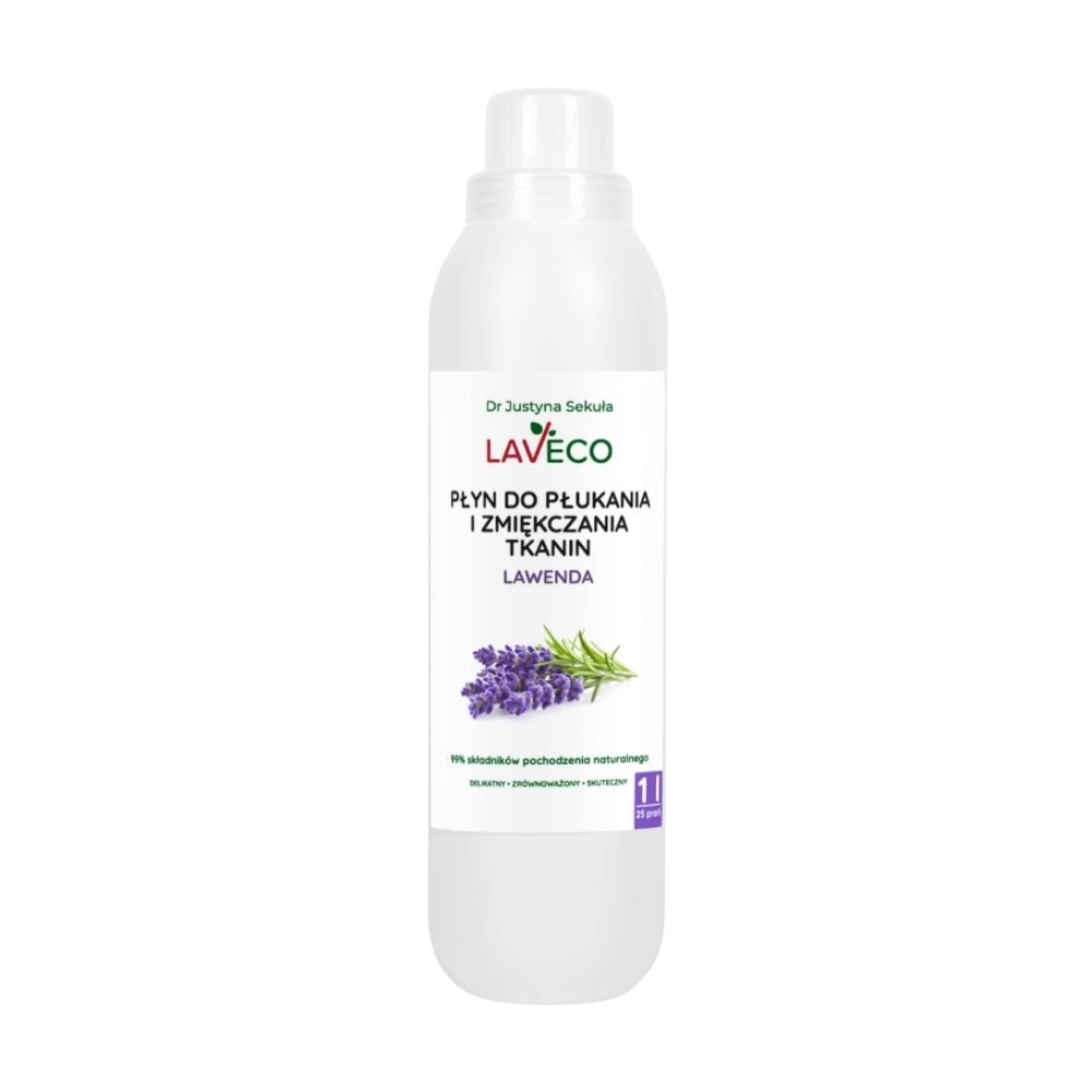 Płyn do płukania i zmiękczania tkanin - Lawenda | Laveco