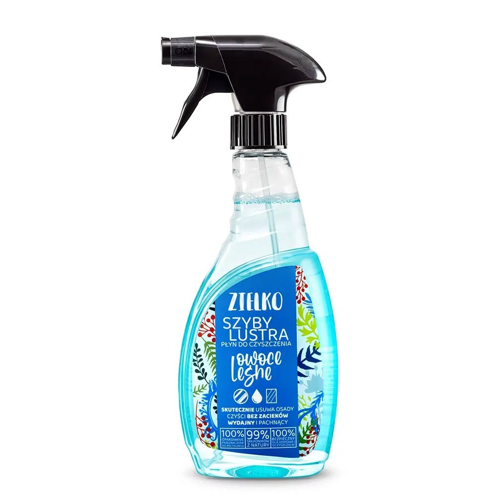 Płyn do szyb i luster OWOCE LEŚNE | Zielko
