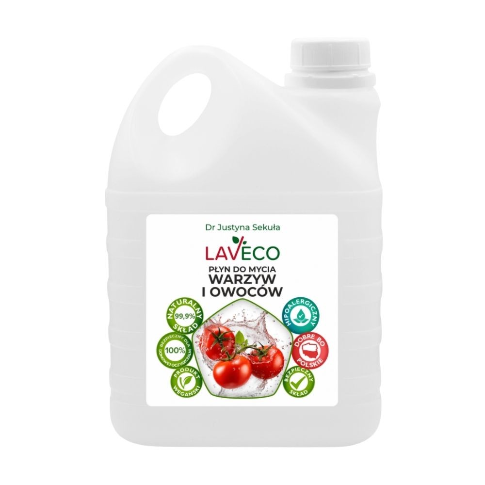 Płyn naturalny do mycia warzyw i owoców | Laveco