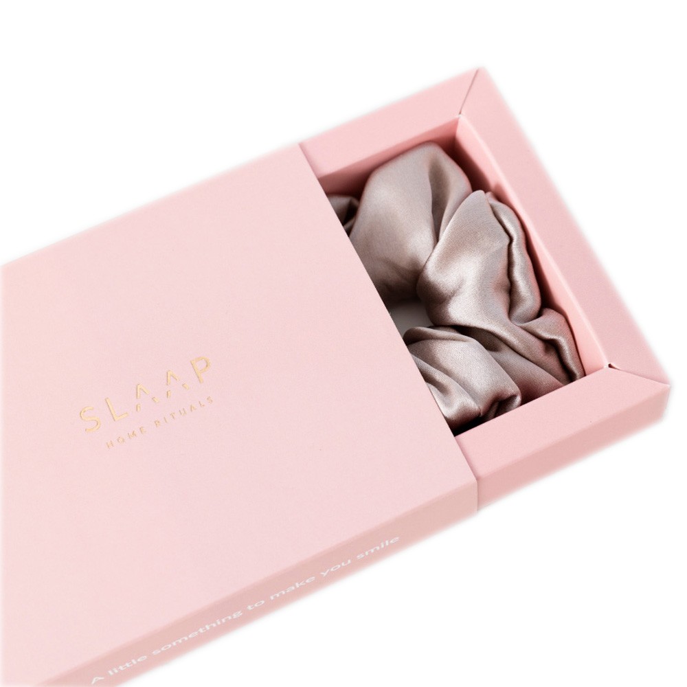 Jedwabna gumka do włosów - beż | SLAAP