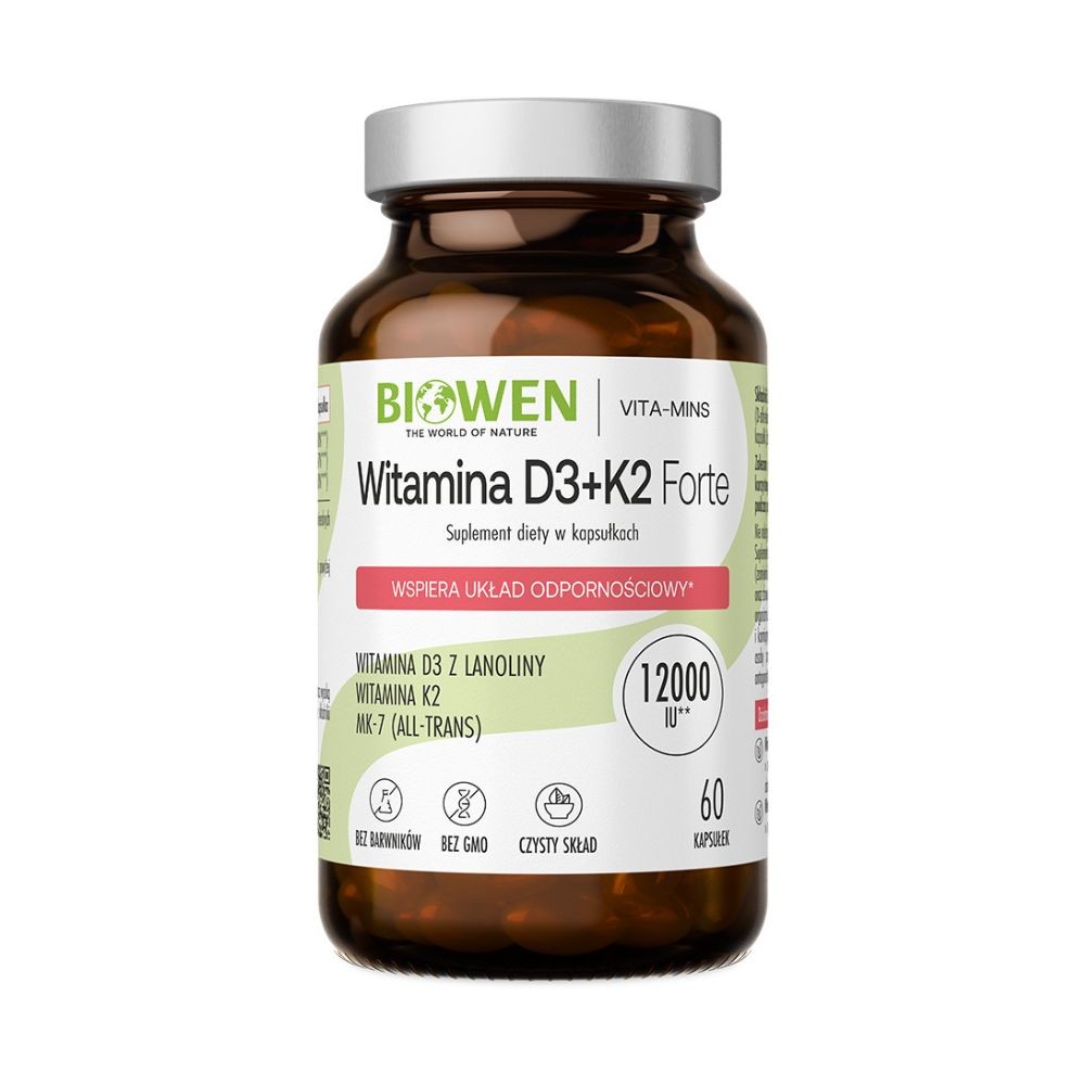 Suplement diety - Witamina D3+K2 Forte | Biowen