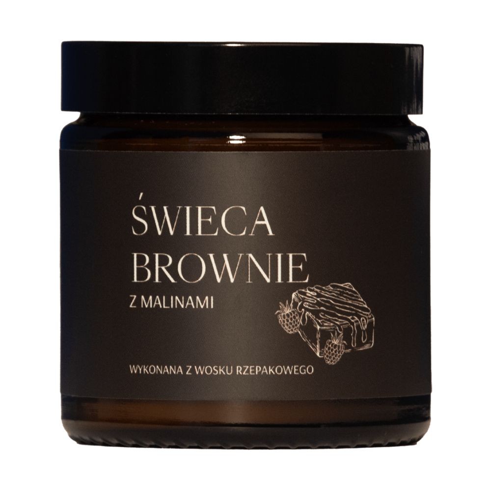 Świeca rzepakowa - Brownie z Malinami | Mglife