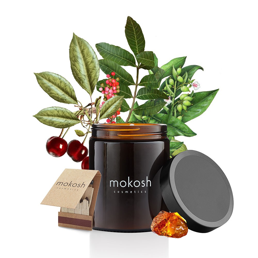 Świeca sojowa Czereśnia z Bursztynem | Mokosh