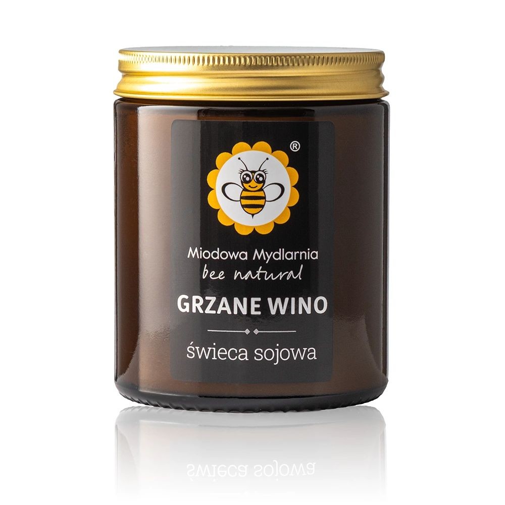 Świeca sojowa Grzane Wino | Miodowa Mydlarnia