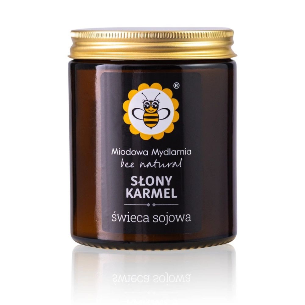 Świeca sojowa Słony karmel | Miodowa Mydlarnia