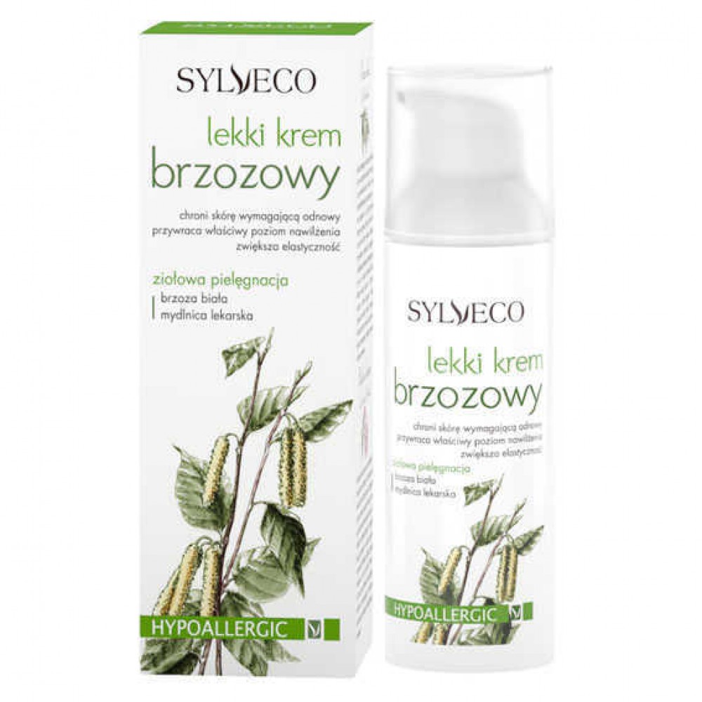 Lekki krem brzozowy do twarzy z betuliną | Sylveco
