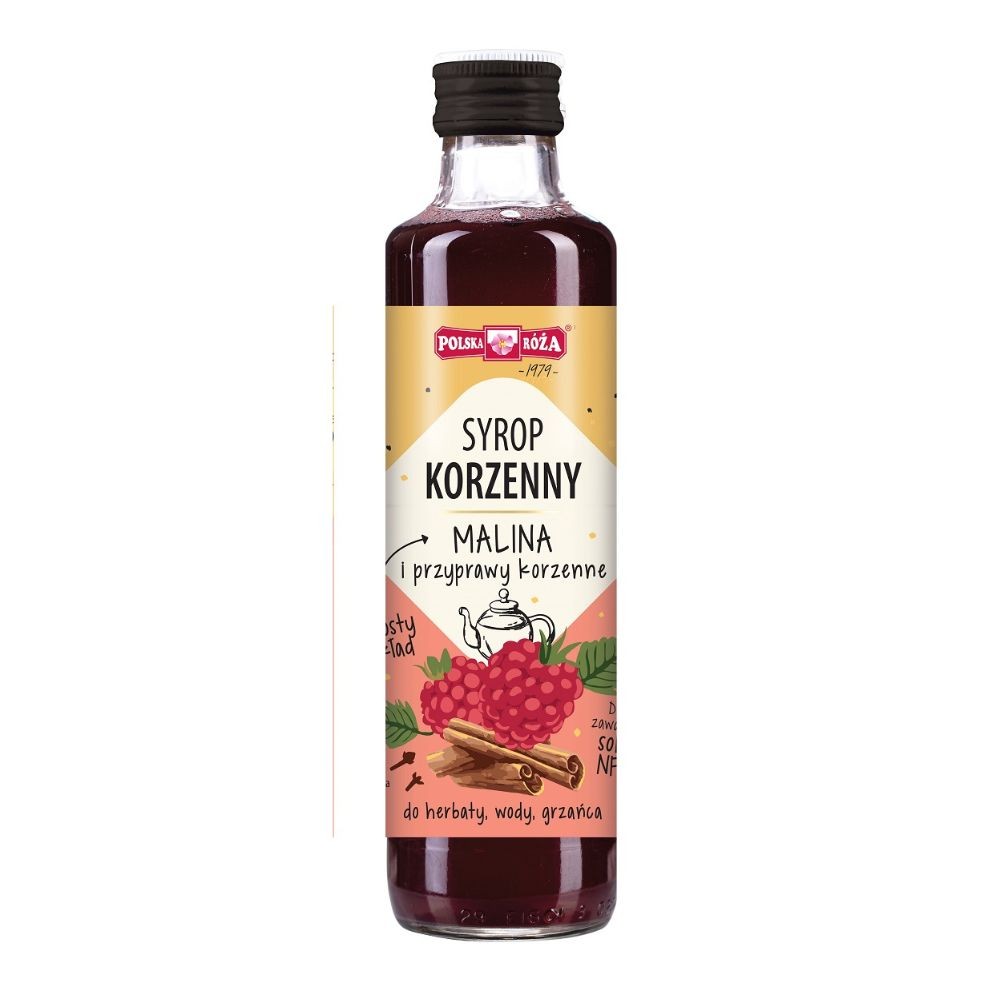 Syrop korzenny z malinami | Polska Róża