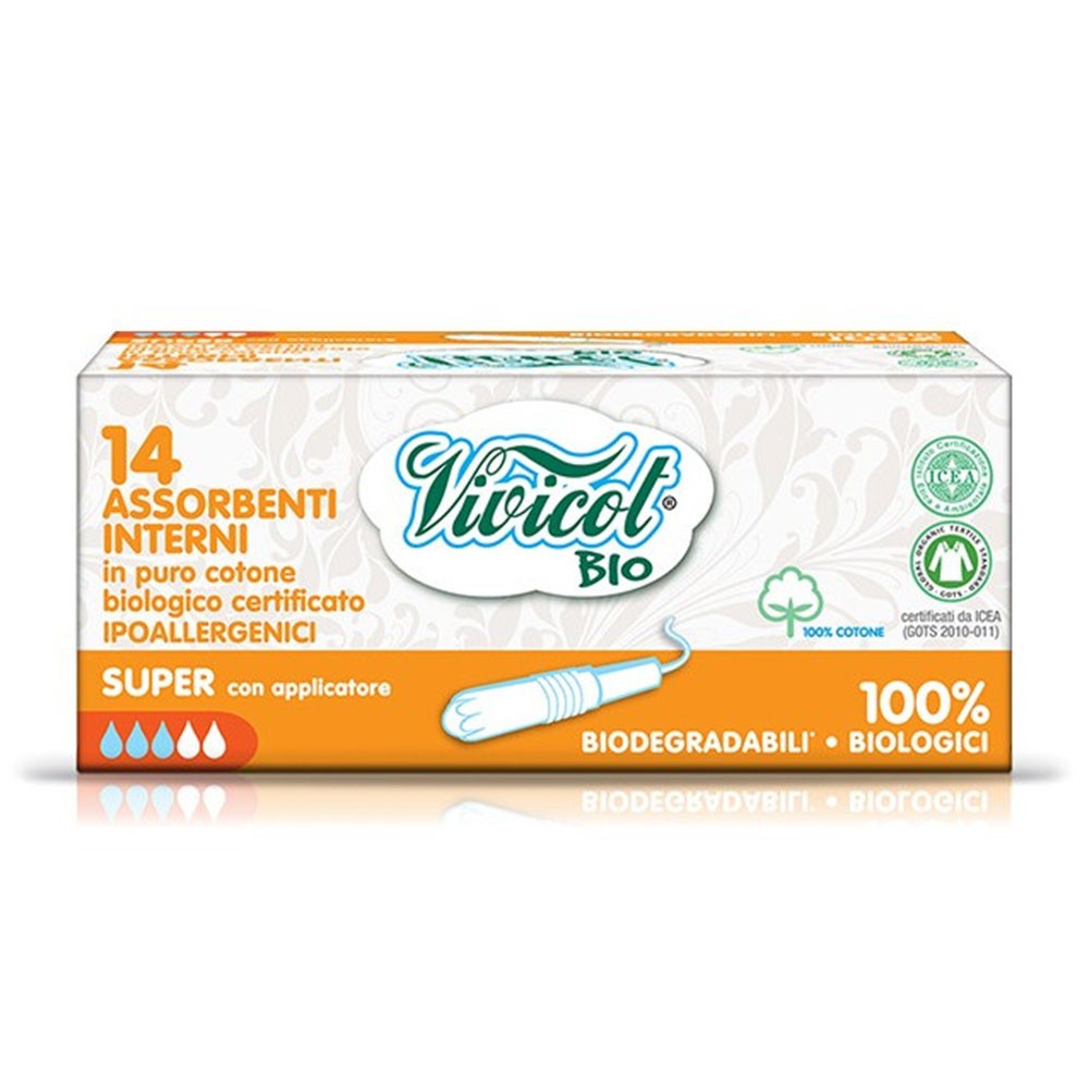 Tampony higieniczne SUPER z aplikatorem | Vivicot