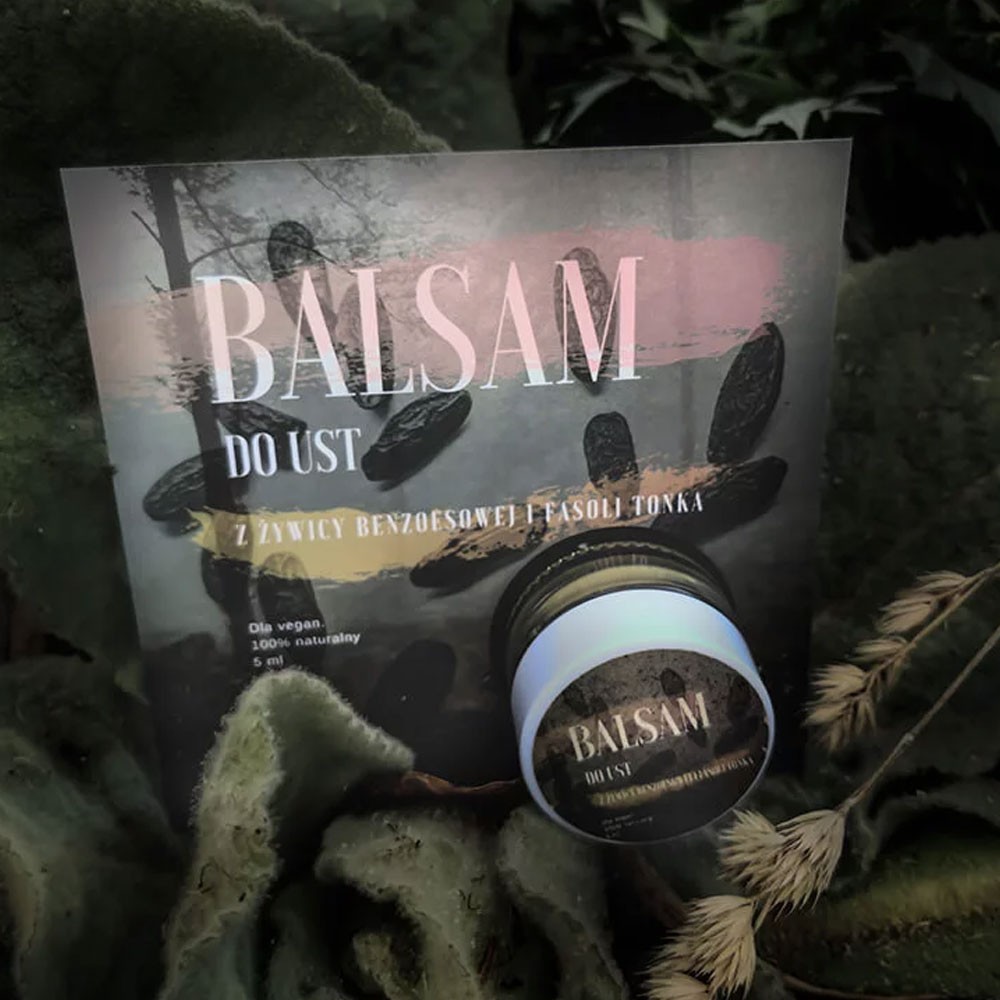 Balsam do ust z fasoli tonka i żywicy benzoesowej | Trawiaste