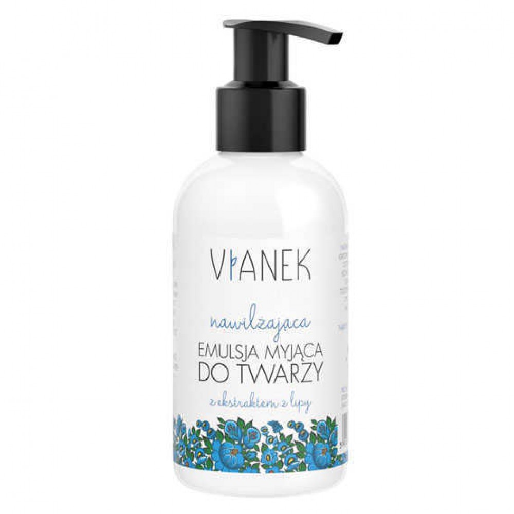 Nawilżająca emulsja myjąca do twarzy z ekstraktem z lipy | Vianek
