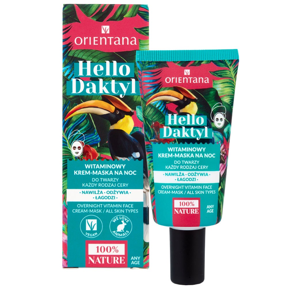 Witaminowy krem - maska na noc HELLO DAKTYL | Orientana