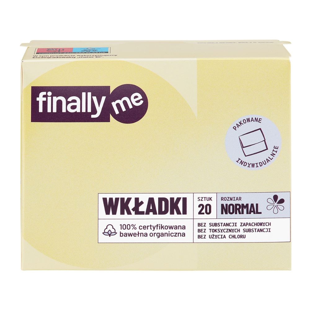 Wkładki organiczne komfortowe na co dzień | Finally Me