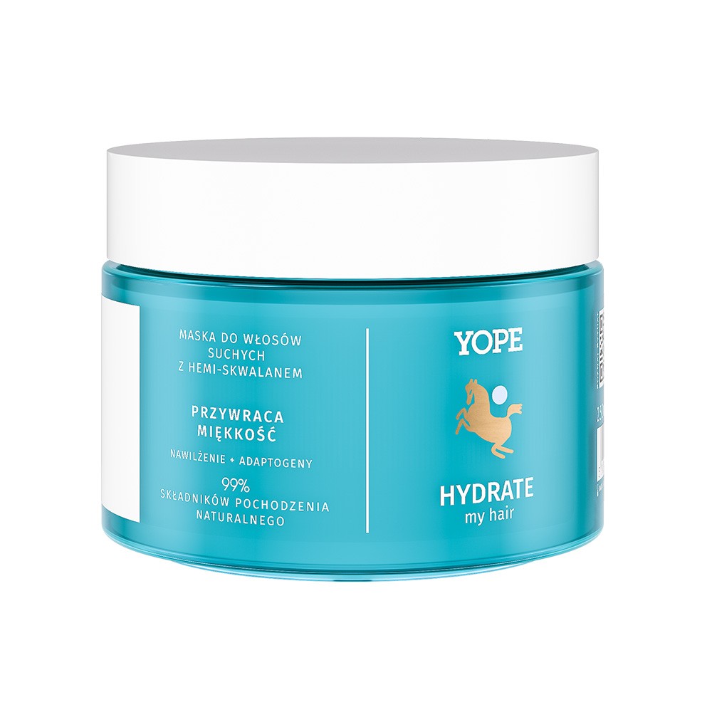 Maska 3w1 do włosów suchych z hemi-skwalanem, HYDRATE my hair | Yope