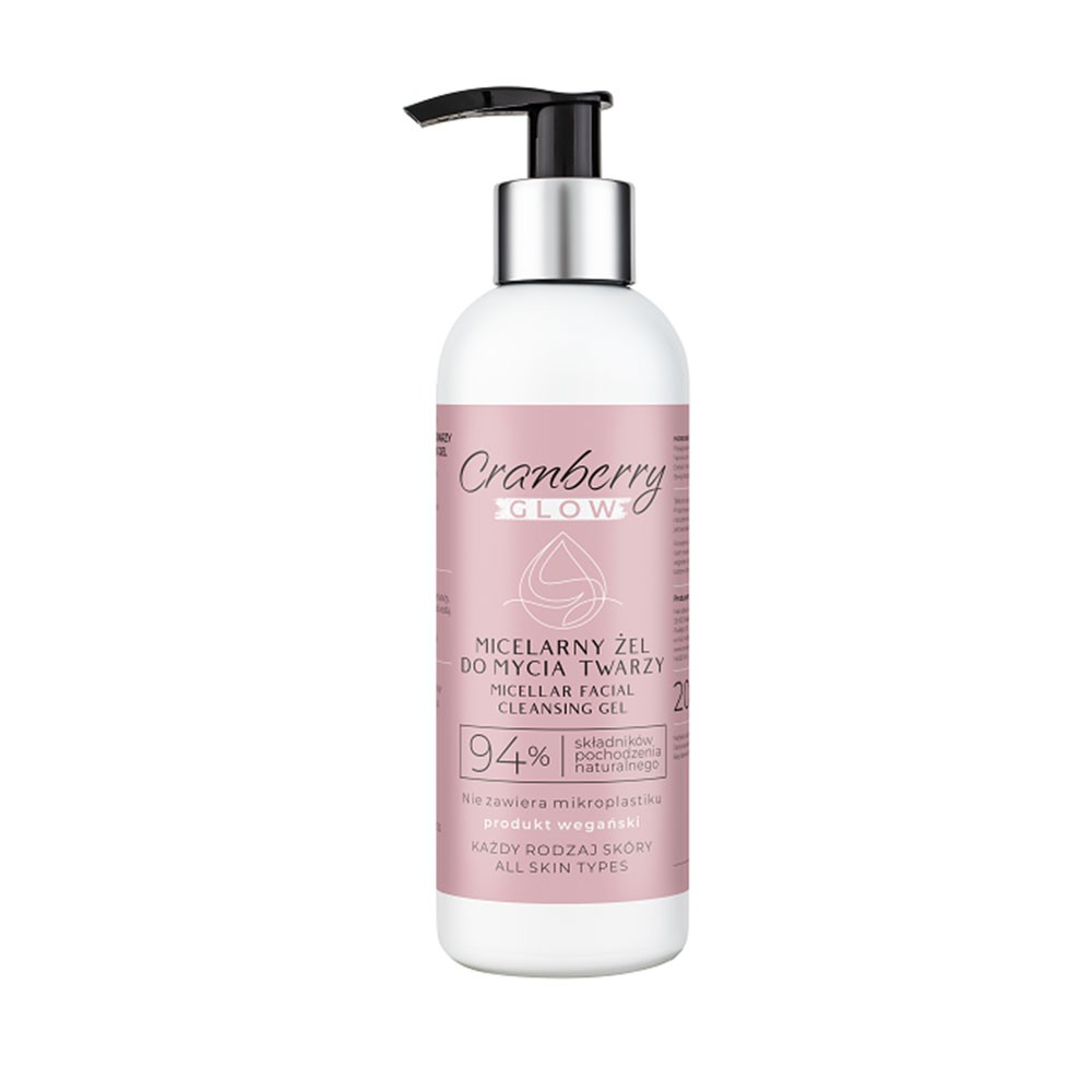 Żel micelarny do mycia twarzy | Cranberry Glow