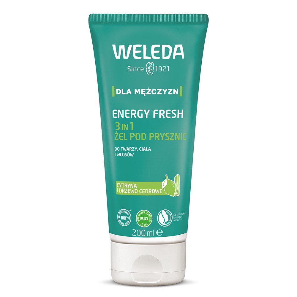 Żel pod prysznic Energy Fresh 3 w 1 | Weleda