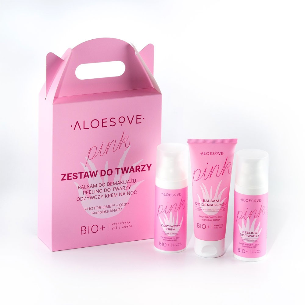 Zestaw do pielęgnacji twarzy Pink | Aloesove