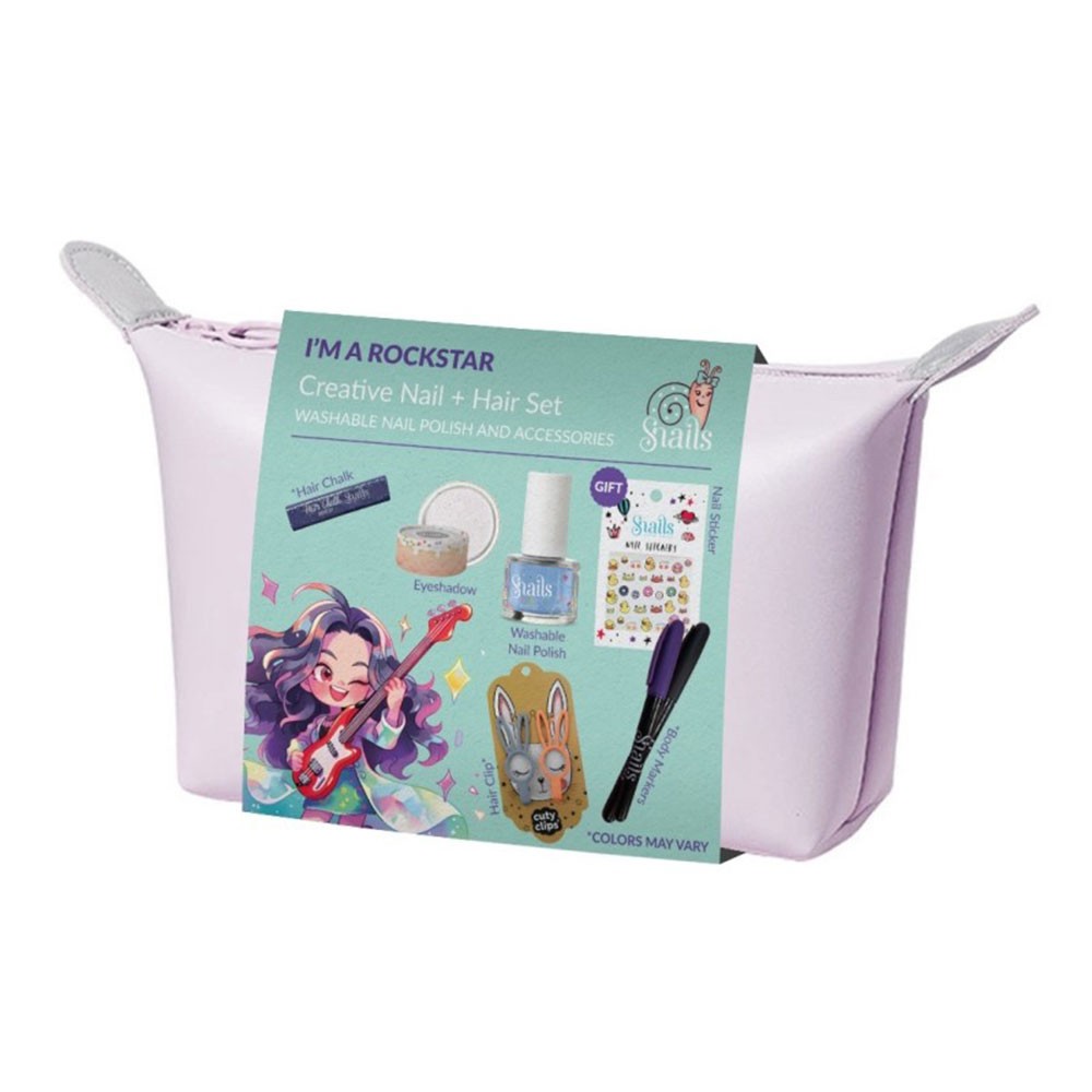 Zestaw kreatywny do paznokci i włosów ROCKSTAR | Snails