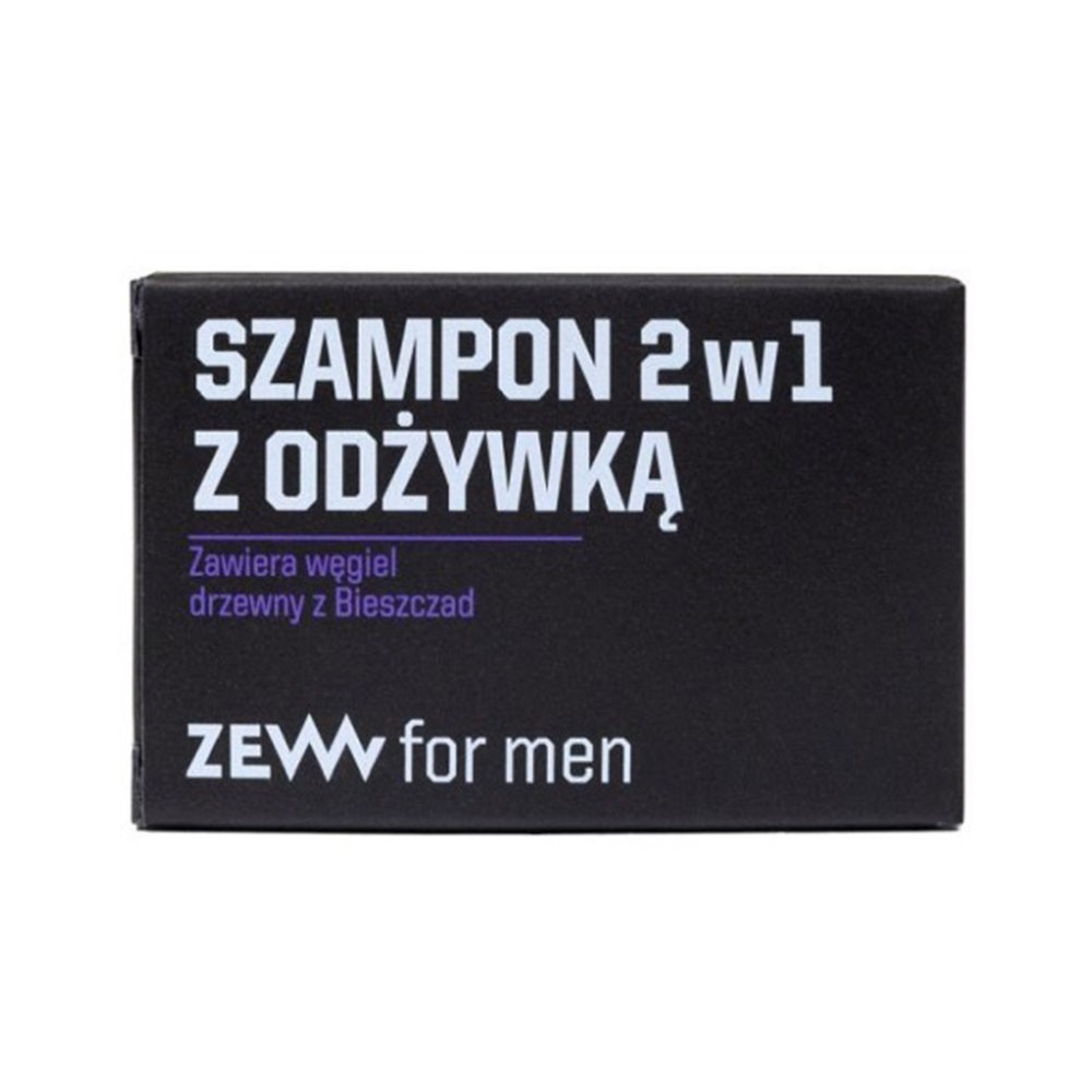 Szampon 2w1 z odżywką z węglem drzewnym z Bieszczad | ZEW for men