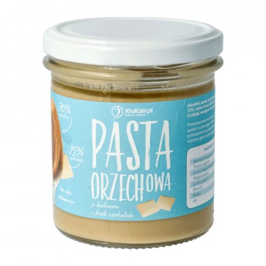 Pasta orzechowa z kokosem i białą czekoladą | KruKam