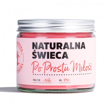 Świeca sojowa Po Prostu Miłość | Manufaktura Bursztynnika