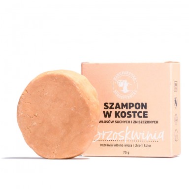 Szampon w kostce Brzoskwinia | Manufaktura Bursztynnika
