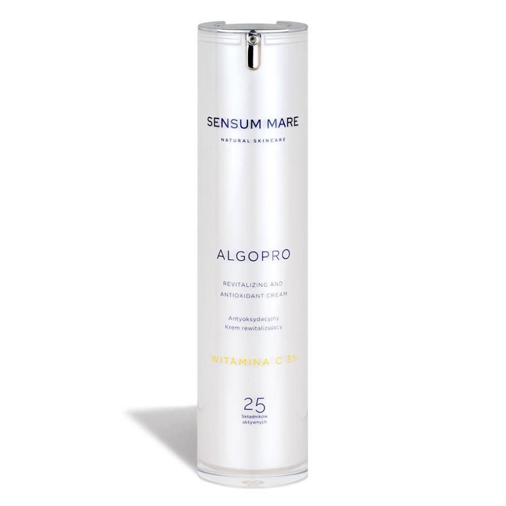 Antyoksydacyjny krem rewitalizujący z witaminą C 3% ALGOPRO | Sensum Mare Antyoksydacyjny krem rewitalizujący z witaminą C 3% ALGOPRO | Sensum Mare