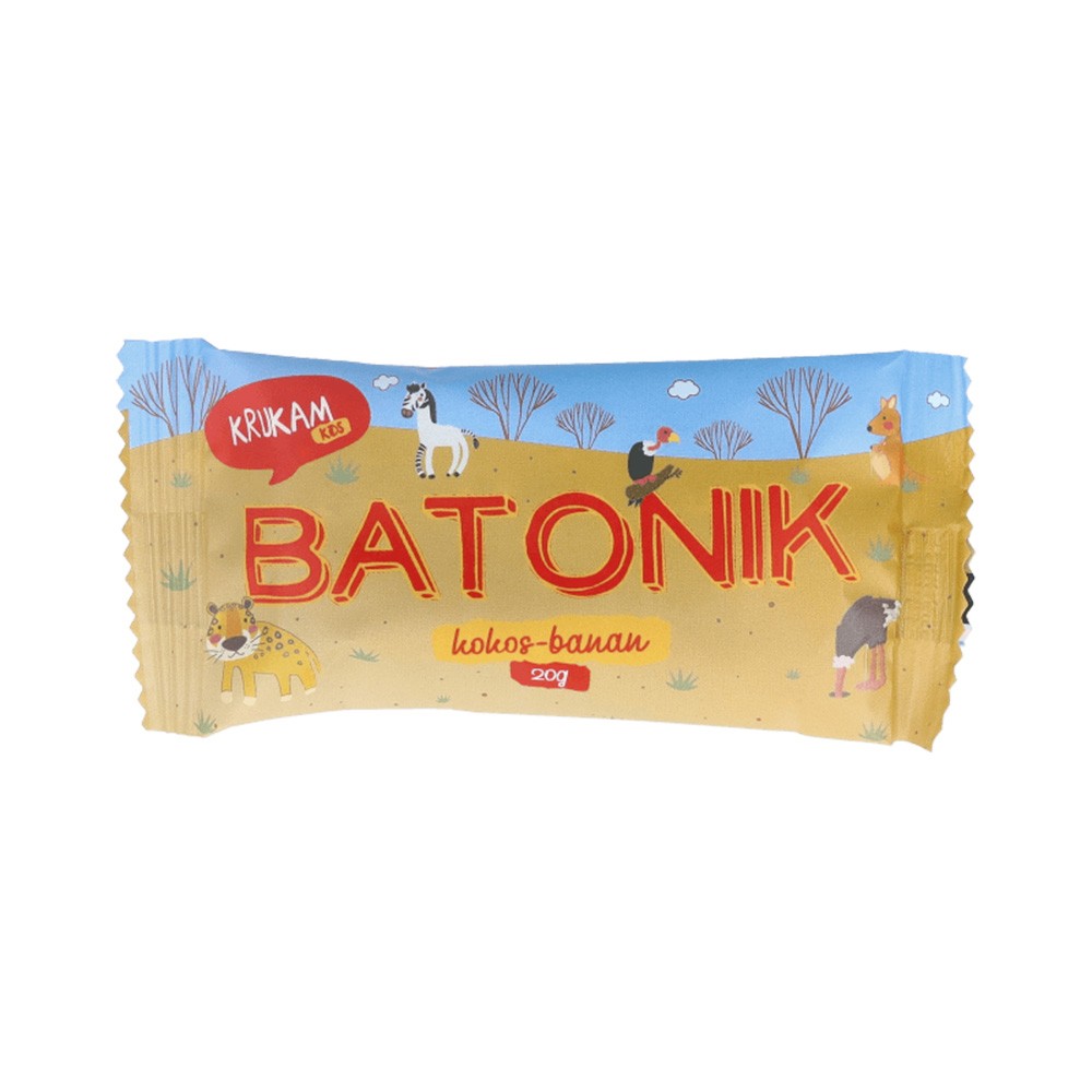 Baton Daktylowy kokos-truskawka | KruKam