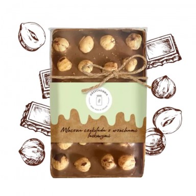 Czekolada mleczna z całymi orzechami laskowymi | Orzechownia Czekolada mleczna z całymi orzechami laskowymi | Orzechownia
