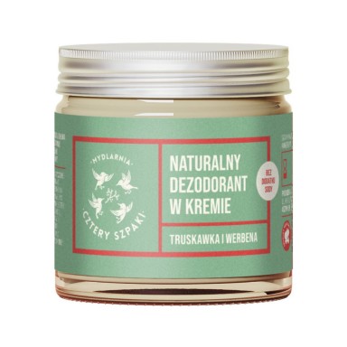 Dezodorant w kremie Truskawka i Werbena bez dodatku sody | Cztery Szpaki Dezodorant w kremie Truskawka i Werbena bez dodatku sody | Cztery Szpaki