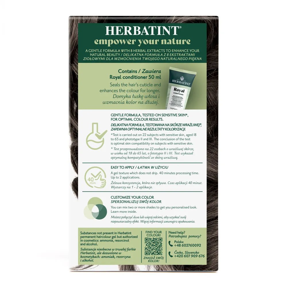 Farba do włosów 5C JASNY POPIELATY KASZTAN seria POPIELATA | Herbatint Farba do włosów 5C JASNY POPIELATY KASZTAN seria POPIELATA | Herbatint