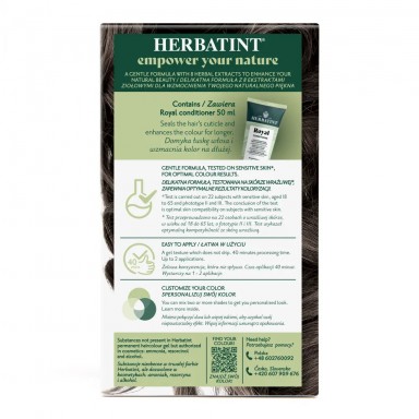 Farba do włosów 5C JASNY POPIELATY KASZTAN seria POPIELATA | Herbatint Farba do włosów 5C JASNY POPIELATY KASZTAN seria POPIELATA | Herbatint