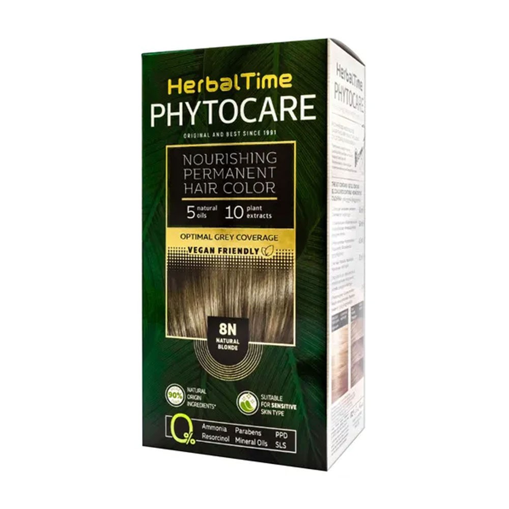 Farba do włosów 8N Natural blonde | Herbal Time Farba do włosów 8N Natural blonde | Herbal Time