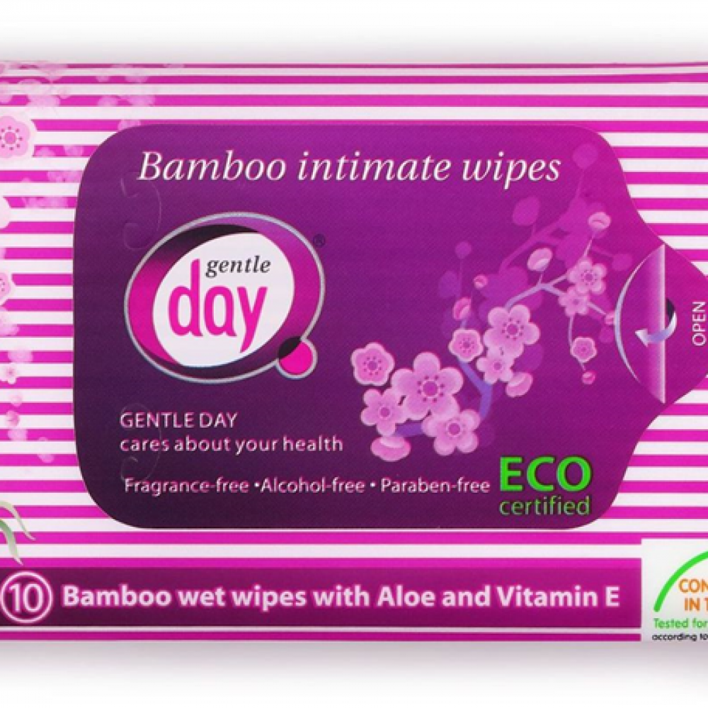 Ekologiczne chusteczki nawilżane do higieny intymnej | Gentle Day