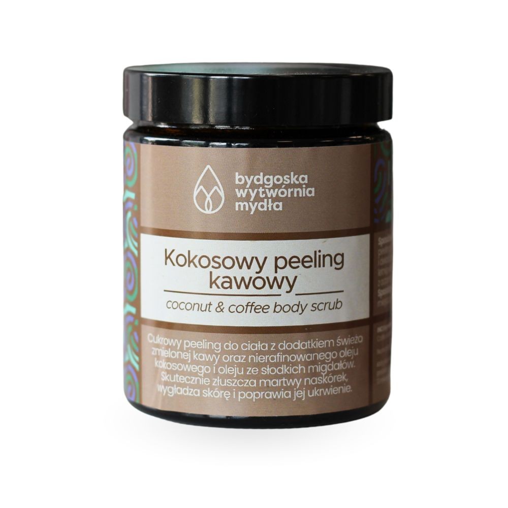 Kokosowy peeling kawowy Czarne Złoto | Bydgoska Wytwórnia Mydła Kokosowy peeling kawowy Czarne Złoto | Bydgoska Wytwórnia Mydła
